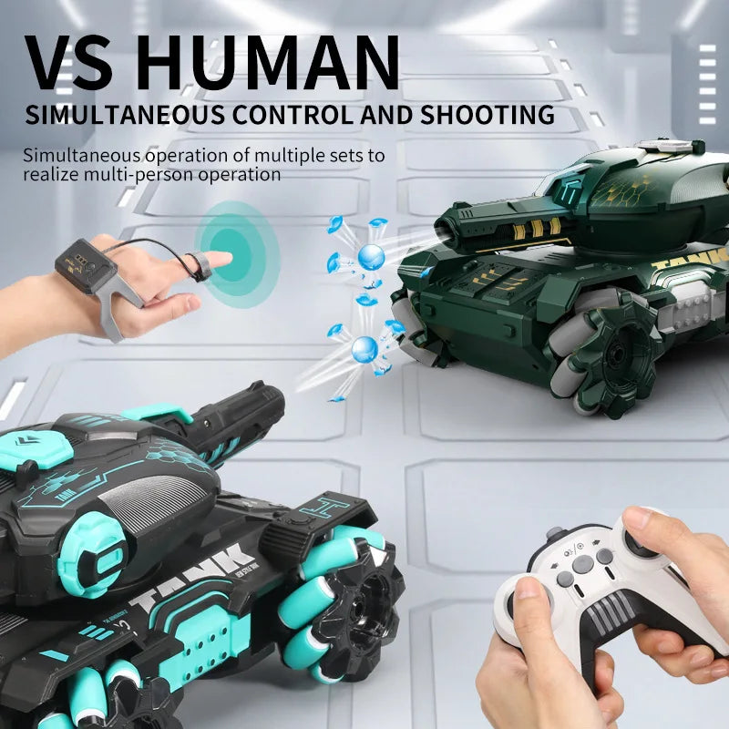 Battle RC CAR RC Tank Water Bullets Bomb Car Battle Game Fun Interactive 2.4G 4WD Remote Control Electric Water Bomb Tank Toys