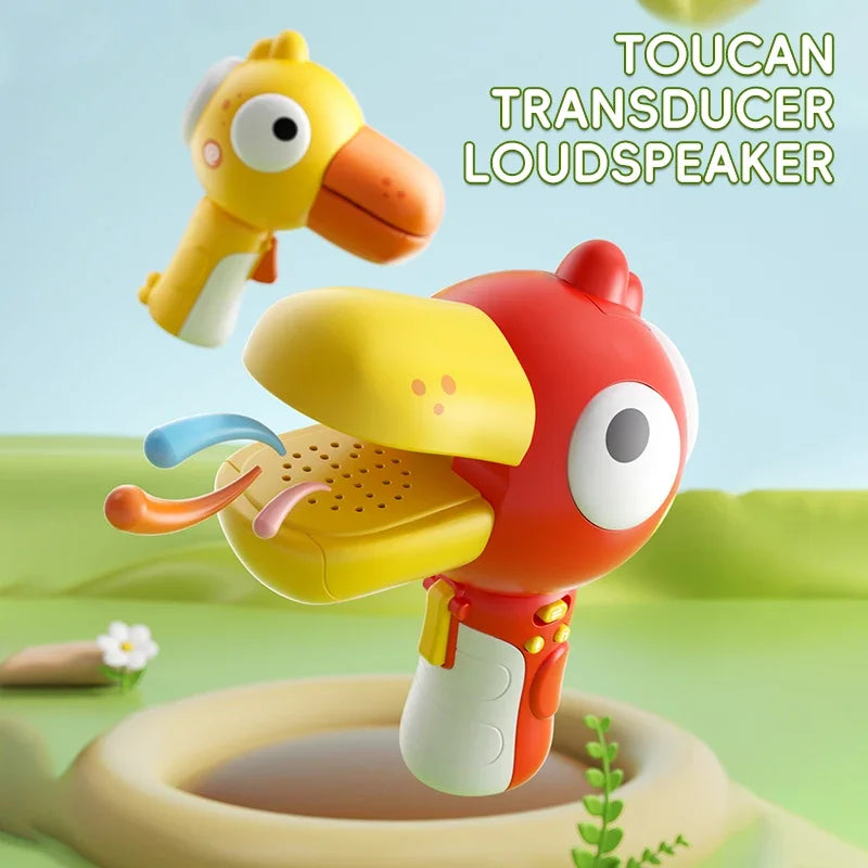 Children's Parent Child Early Education Puzzle Toys Recording Big Mouth Bird Creative Voice Changing Speaker Fun Toys Fun Gifts