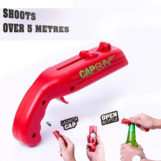 Creative Portable Beer Opener Cap Gun Bottle Opener Beer Bottles Open Capgun Drink Opening Shooter Bar Outdoor Celebration Tools