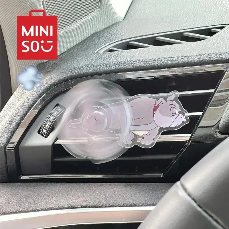 MINISO Kawaii Anime Cats and Mice Car Air Conditioning Ornaments Cute Cartoon Car Air Outlet Interior Decoration Toys for Kids