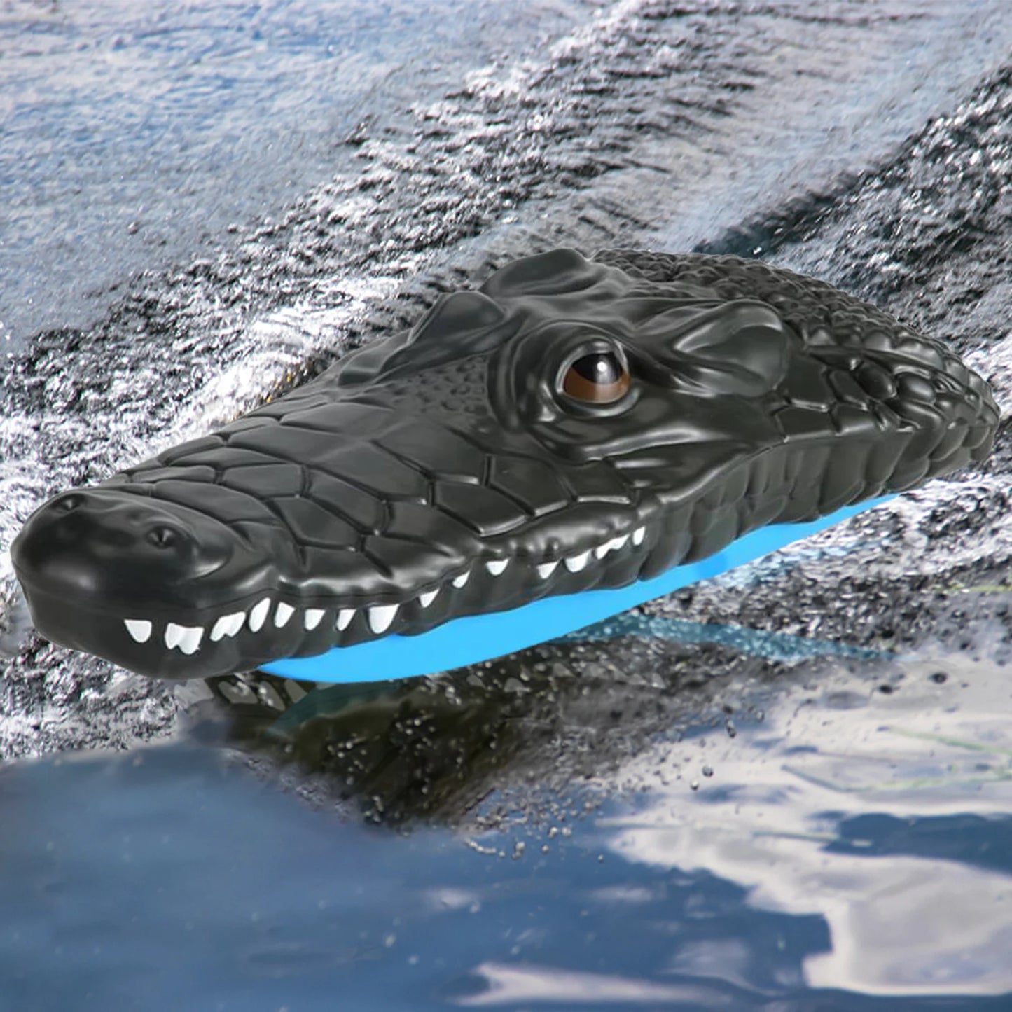 Remote Control Alligator Head Boat RC Boat 2.4GHz Simulation Crocodile Head for Kids and Adults Summer Water Spoof Toys Gift