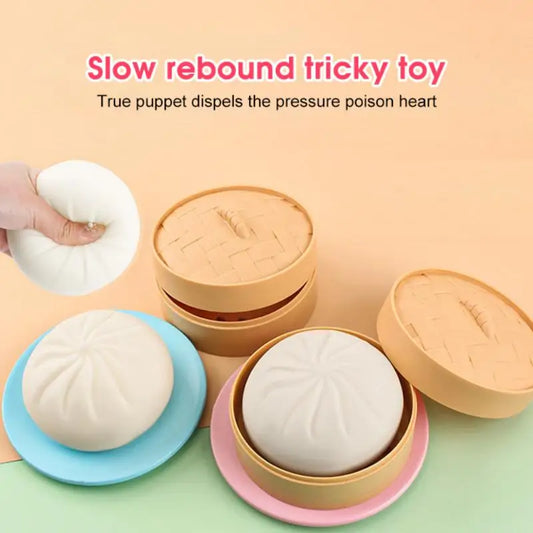 Simulation Breakfast Buns Squishies Toys Adult Children Decompression Toys Mooncake Burger Squeeze Toys Birthday Gifts