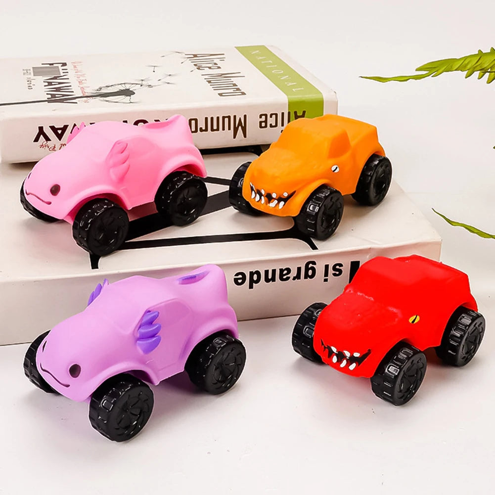 Stretch Car Toy Novelty Pinch and Pressable Slow Rebound Car Toy Decompression Sliding Car for Adults Kids