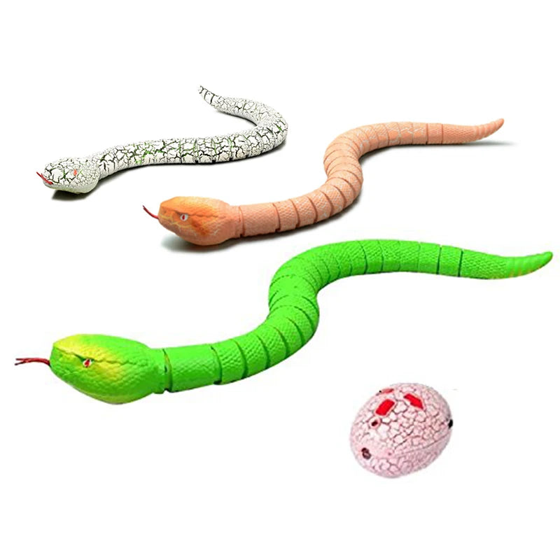 Tricky Toys RC Snake Toy Long Rechargeable Remote Control Snake Toy Realistic Black for Kids Play Toys For Children