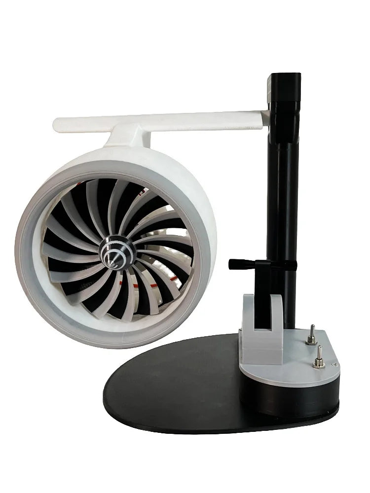 Turbofan Engine Model JetFan Toy Home Fan Contains Ultrasonic Atomization Red Light Tail Flame Device 3D Printed Exquisite Toy